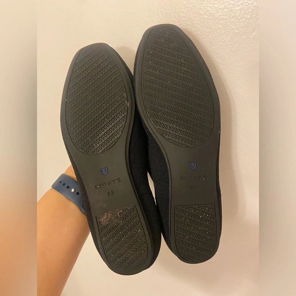Rothy's Round Toe Flats Black Size 8.5 - Picture 5 of 6